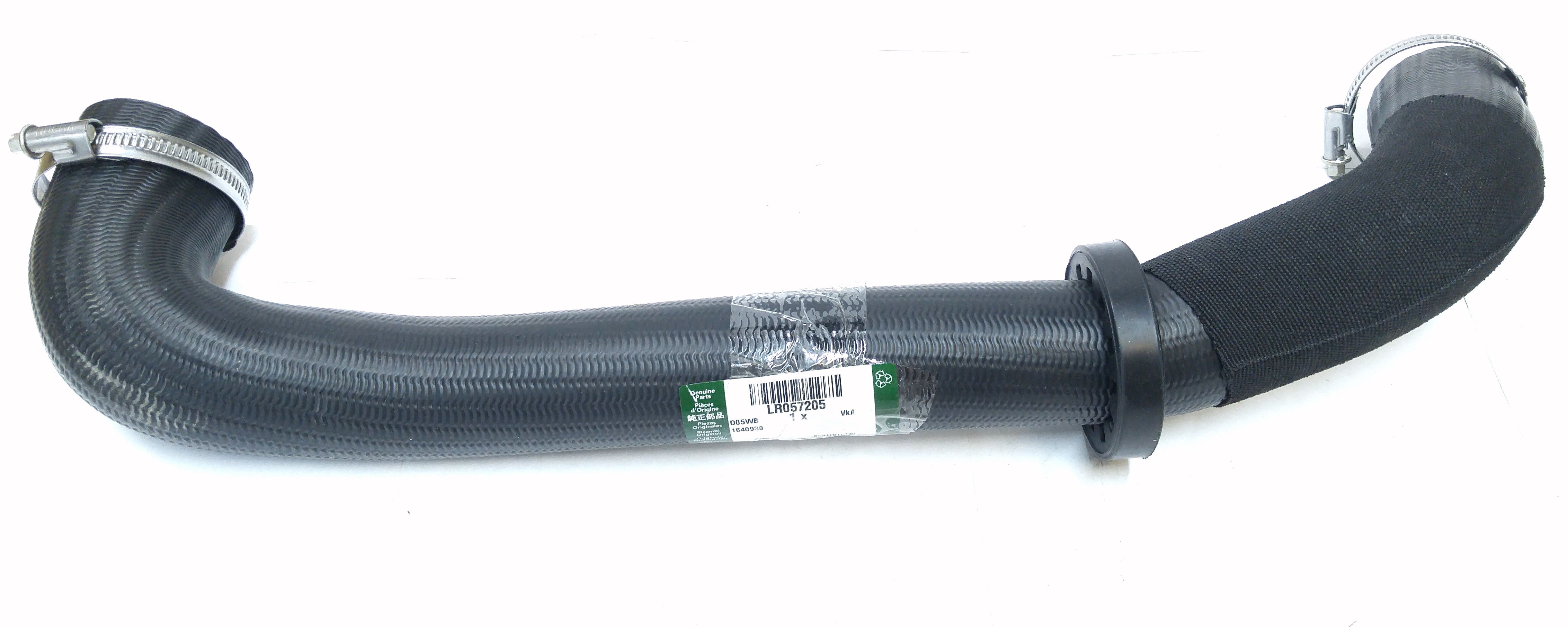 Патрубок левого интеркулера нижний RRN 2013-/RRS 2014-  2.0L/3.0TD/4.4TD (LR057205||LAND ROVER)